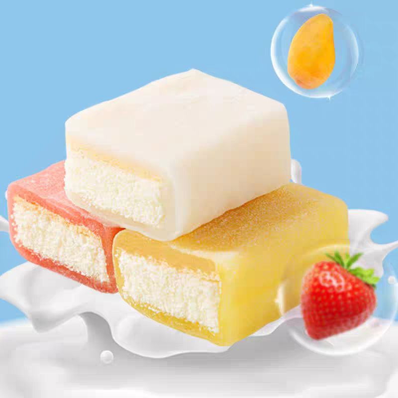 冰皮蛋糕 冰皮 草莓 芒果 酸奶 適合擺攤的小點心