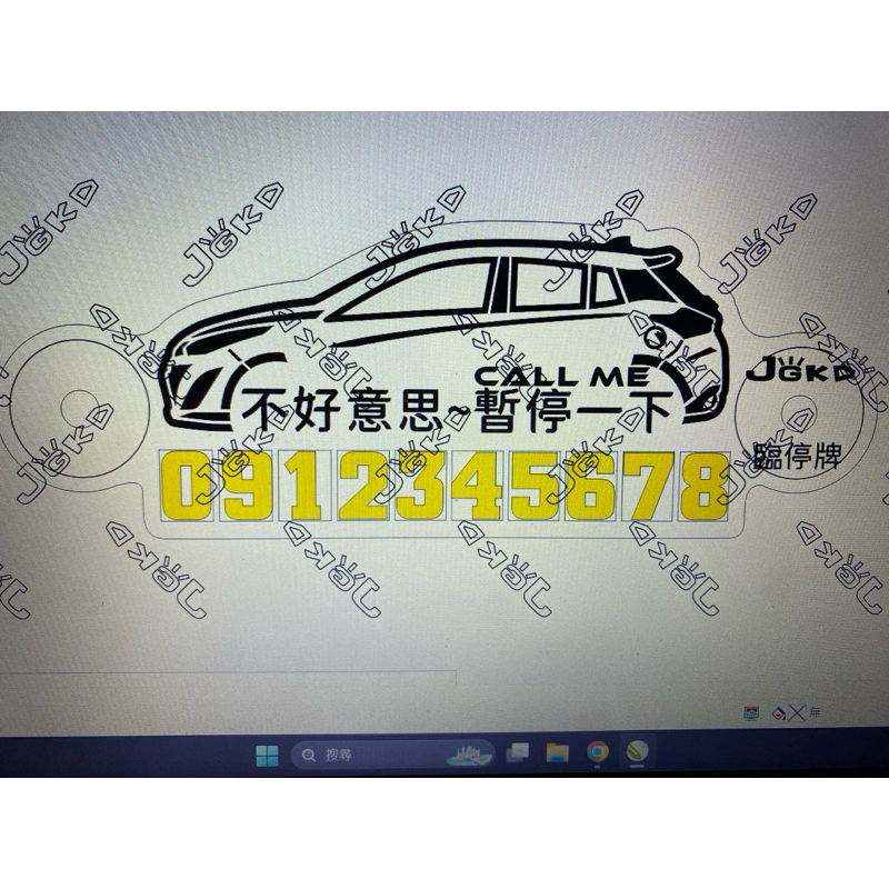 卡匠JGKD臨停牌 適用2018～2020年 YARIS S 尾翼