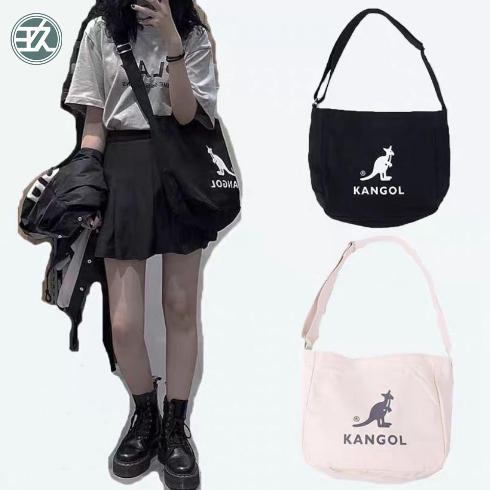 『-玖-』【免運💕】Kangol 帆布包 單肩包托特包 手提包 側背包 肩背包 學生包