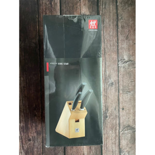 【愛咪雜貨小舖】全新現貨德國雙人牌Zwilling FIVE STAR 4件式刀座組 刀具組 刀具 主廚刀 三德刀 德國