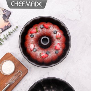 Chefmade學廚 WK9976 黑色10寸中空花形模 不沾蛋糕模 咕咕洛夫模具 圓形不沾模 烘焙模 麵包模 花形烤模