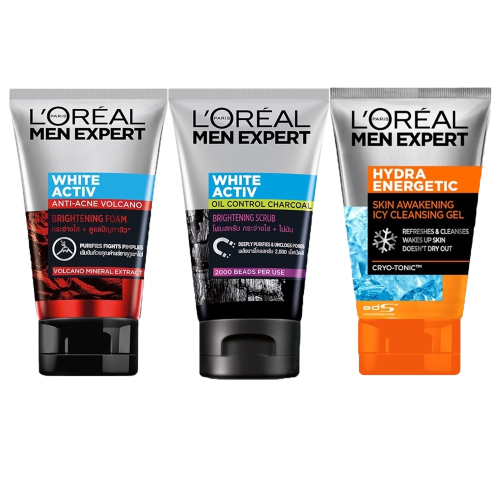 LOREAL Paris 巴黎萊雅男仕洗面乳 火山泥/炭黑酷涼/冰爽潔淨 100ml ⚠️一單需滿149元才出貨哦！