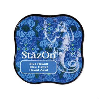 【 Micia 美日手藝館 】StazOn油性迷你印台-夏威夷藍 SZ-MID-65