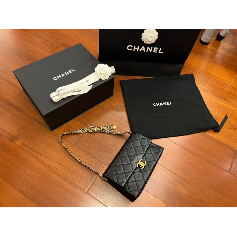 降價🉐香奈兒Chanel包23S皮帶鍊包