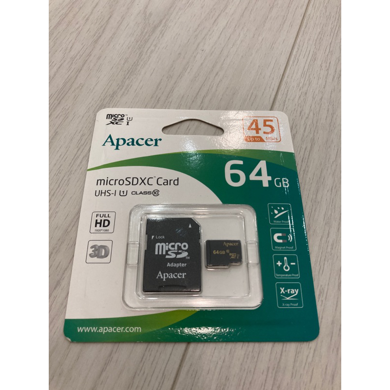 原廠公司貨  Apacer宇瞻 sd 64GB MicroSDXC 64G記憶卡