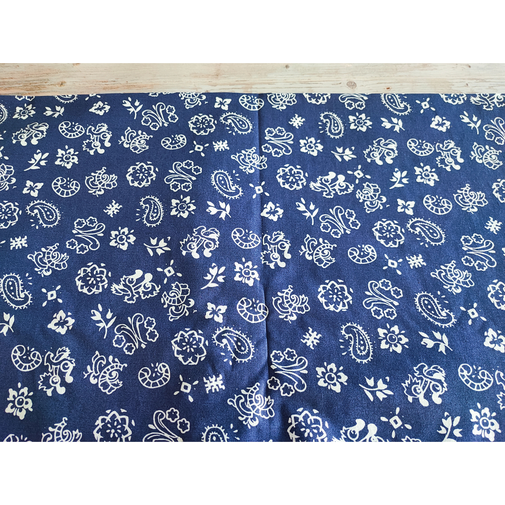【綺綺愛編織】阿美族花布 原住民布料 藍印花布 寬幅150公分