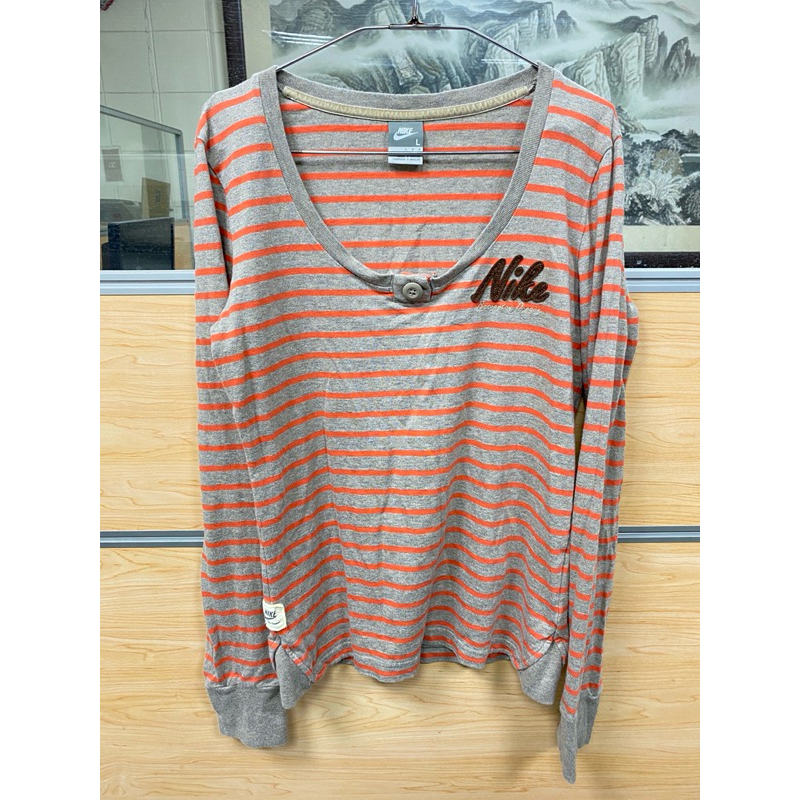 Nike條紋長袖T恤L