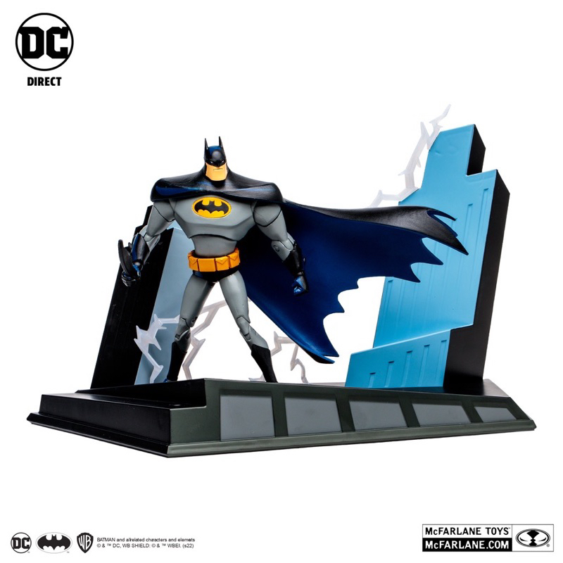 全新現貨 麥法蘭 DC Multiverse 7吋 金標 蝙蝠俠 BATMAN 動畫版 30週年 場景組 可動完成品