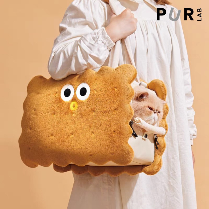 【桃喜 TAOXI】PurLab夾心餅乾 寵物外出包 肩背包 手提包 單肩包 寵物用品 萌趣造型