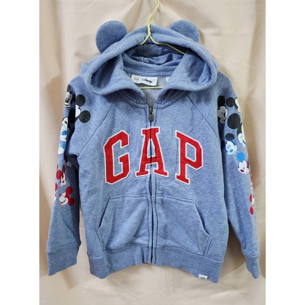 Gap x Disney 迪士尼聯名 米奇 棉質 藍色 長袖外套 男童 女童
