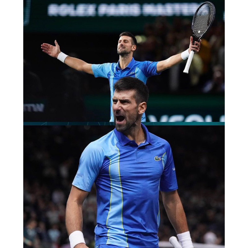 Lacoste SPORT x Novak Djokovic 2023 美網 巴黎大師賽 年終賽 歷史里程碑奪冠戰袍