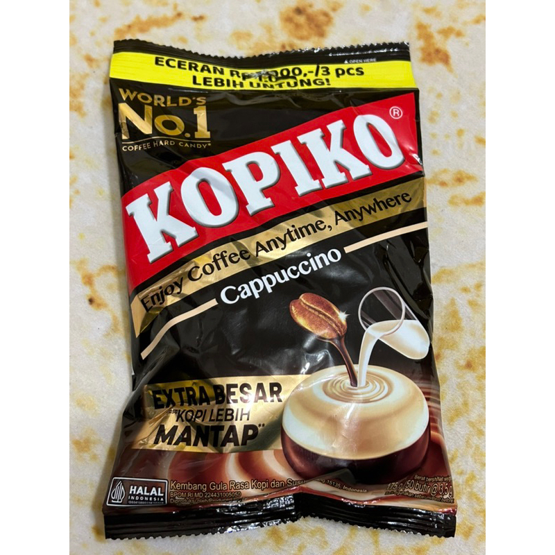 印尼KOPIKO牛奶咖啡糖175g- Coffee Milk Candy（期限2024/7)