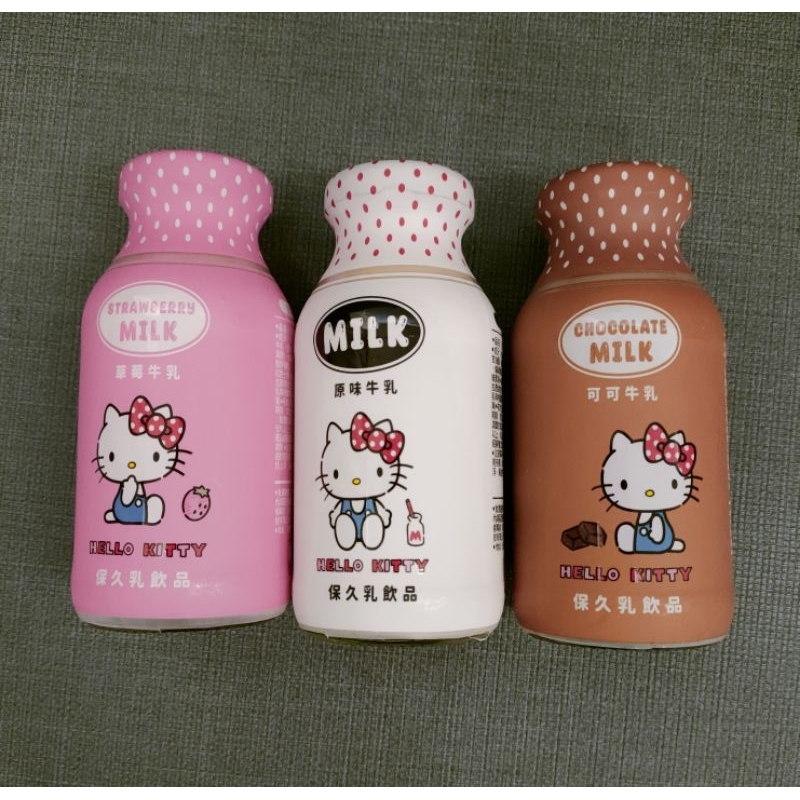 台東初鹿Hello Kitty牛乳 原味 草莓 可可