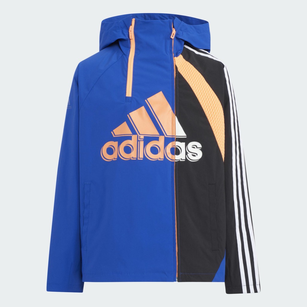 𝓑&amp;𝓦現貨免運 HS1018 Adidas 兒童 連帽外套