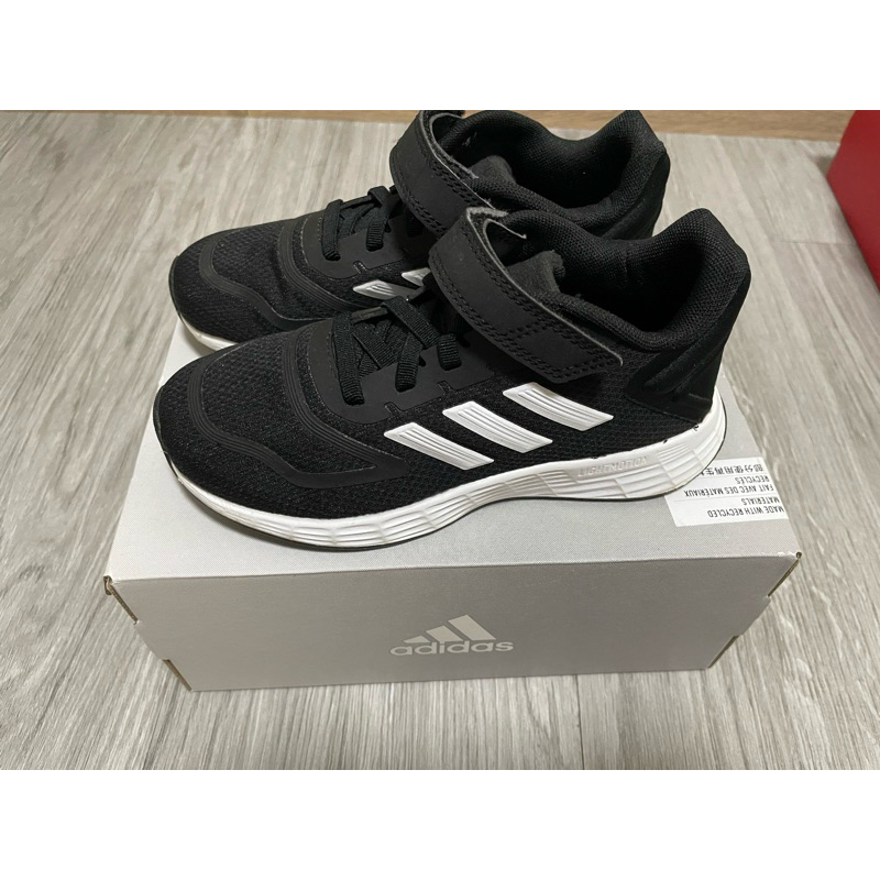 Adidas愛迪達DURAMO 10EL K兒童跑步鞋-黑色17.5cm（近全新)GZ0649