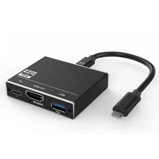 易控王 Type-C轉HDMI+USB-A轉換器 支援PD供電 (40-735-09)