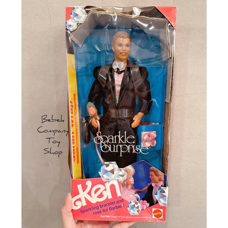 現貨 美國古董玩具 mattel Barbie Ken Sparkle Surprise 芭比娃娃 古董芭比 肯尼