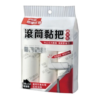 依必朗 簡單任務 滾筒黏把補充包(6CM*75周*3捲) 黏把補充包 黏把補充
