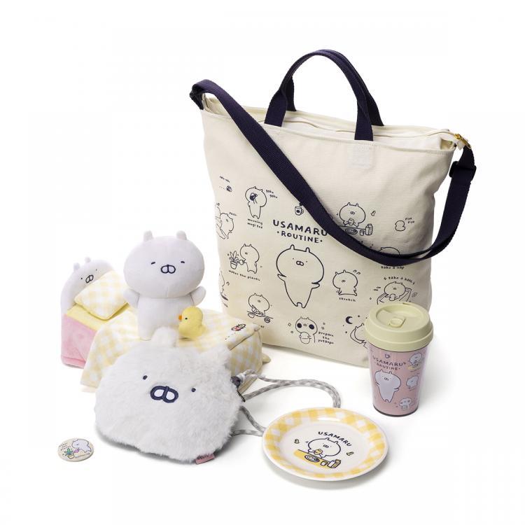 【琰琰東京代購】現貨拆售 日版 兔丸 うさまる 2024年 福袋 娃娃 編織徽章 小盤子 隨行杯 水杯