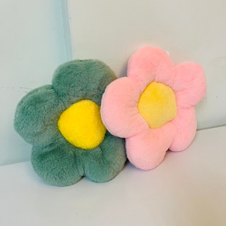【現貨】ins風 33cm 花朵 坐墊 腰靠枕 靠墊 毛絨抱枕 座椅墊 柔軟舒適 太陽花 午睡枕 小雛菊