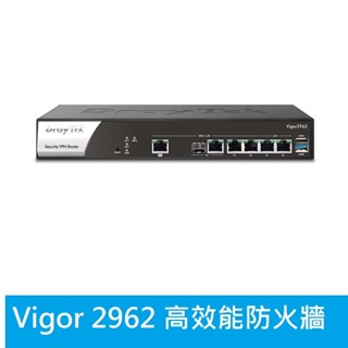 光華門市【附發票/全新免運】DrayTek 居易 Vigor 2962 高效能雙WAN VPN 路由器另有2962P