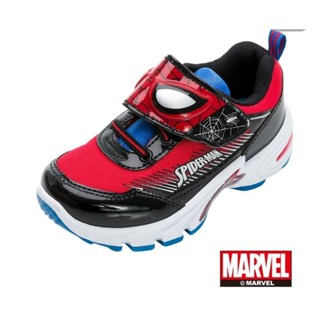 【Marvel 漫威】蜘蛛人 臺灣製造 魔鬼氈 輕量透氣 抗菌防臭 男童電燈運動鞋 MNKX35222 /339