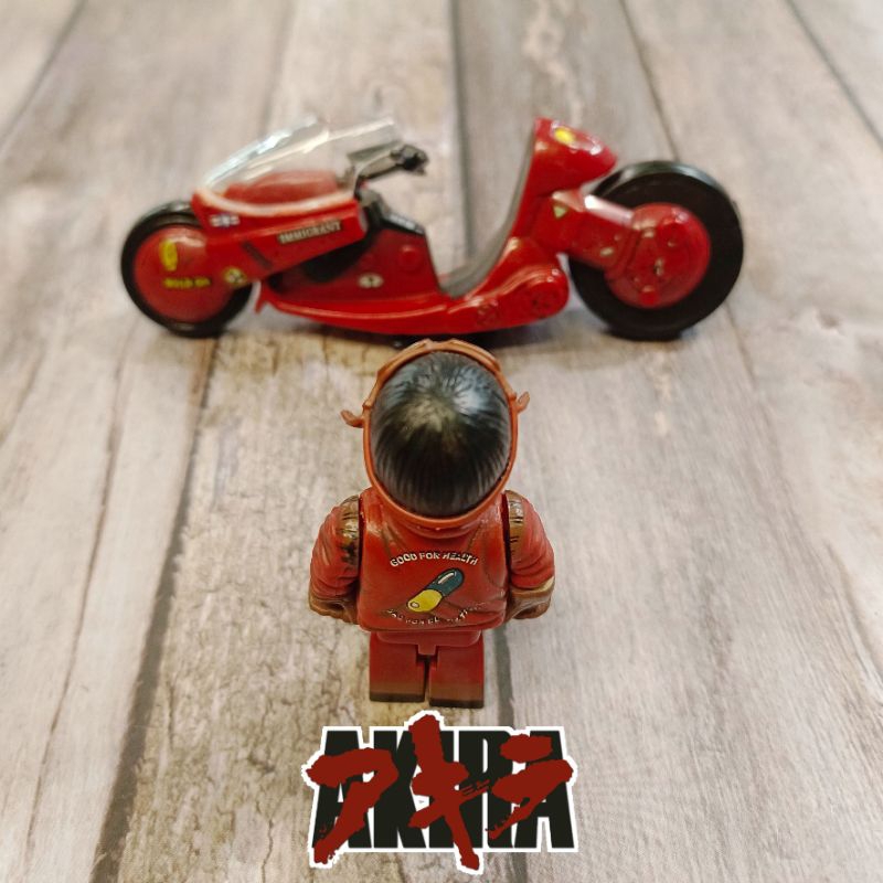 ⭐喔啦玩具店⭐AKIRA 阿基拉 機車 人物 積木人 金田正太郎 老玩具 非 麥法蘭 KUBRICK 玩具公仔 摩托車