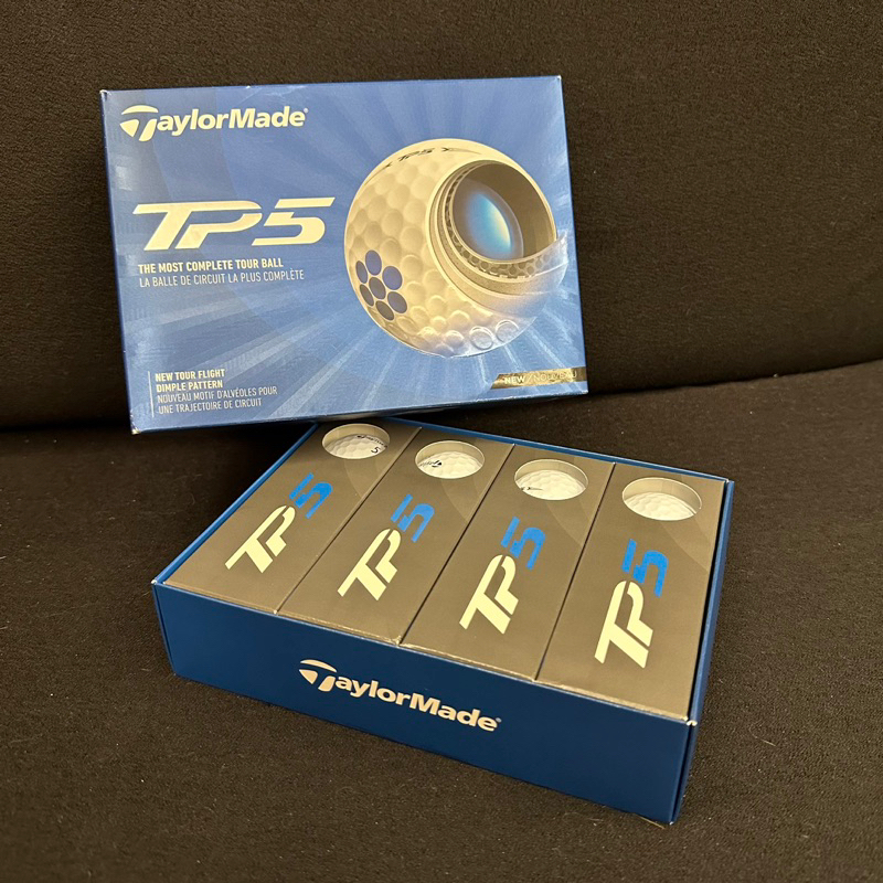 全新✨TaylorMade 盒裝高爾夫球TP5 五層球/ 下場用/ 比賽球/ 全新球/ 獎品印字球 12入⛳️