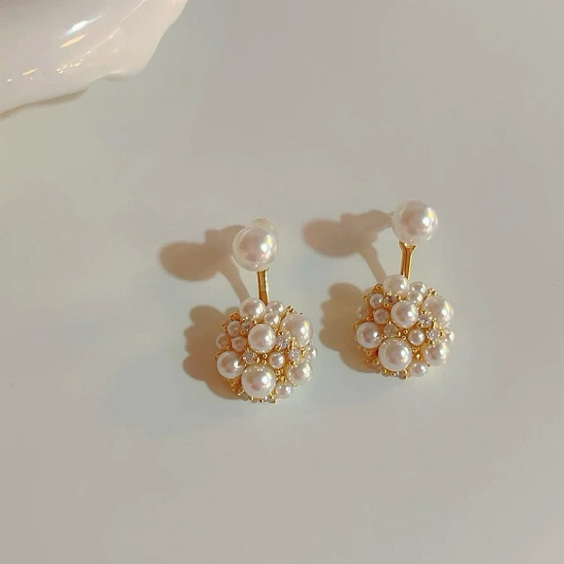 ✿ 𝕄𝕠 𝕕𝕦𝕠.𝔸𝕔𝕔 ✿ ［ 現貨 . 耳環 ］S925銀針 氣質 珍珠 鑲鑽 兩戴式 耳環
