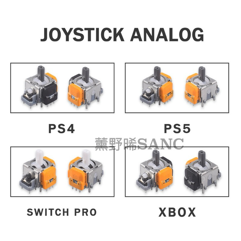PS5/PS4/XBOX series/Switch pro可調式 霍爾搖桿 手柄 搖桿 電位器 4代