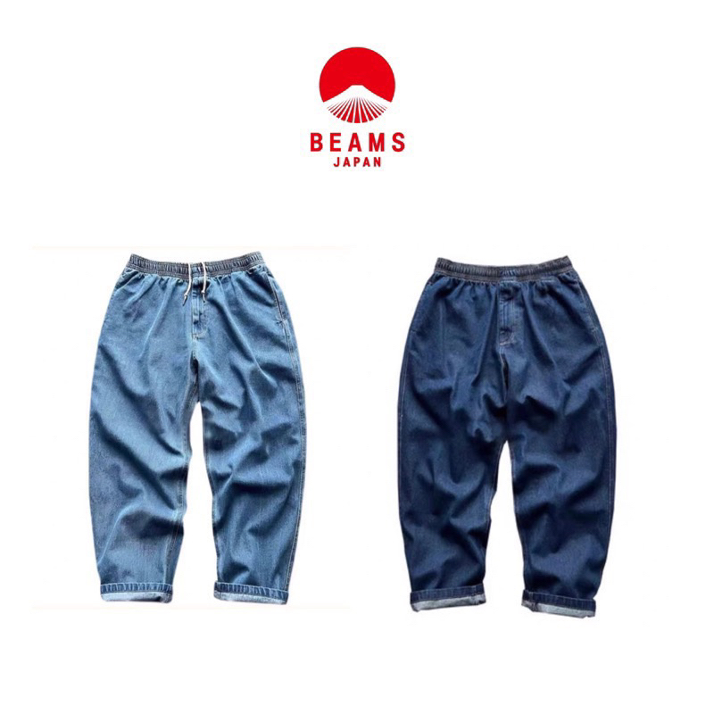 【Bear】BEAMS Plus 錐形水洗 休閒牛仔褲牛仔長褲