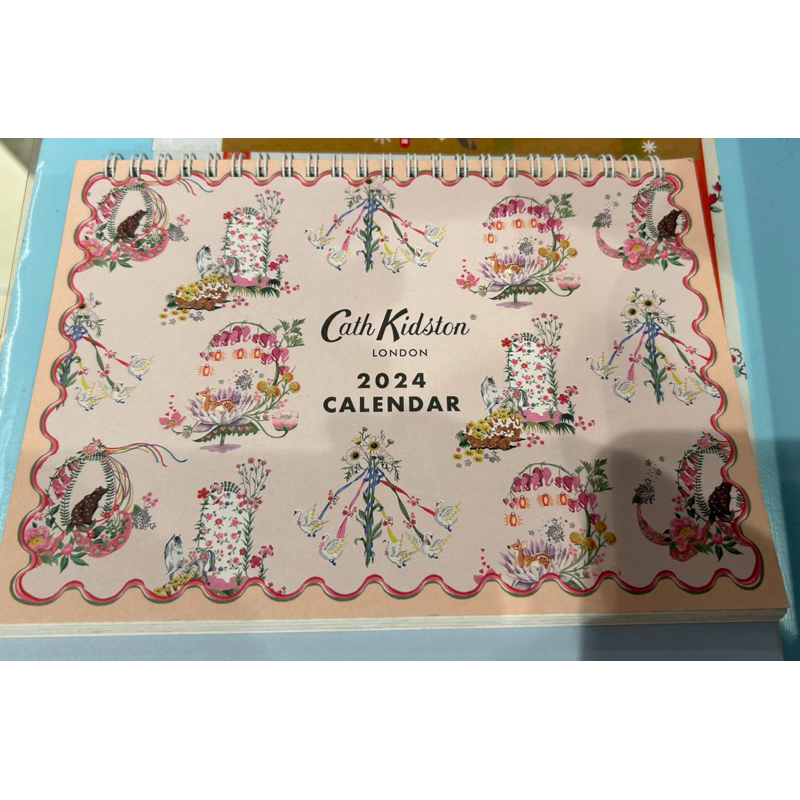 英國Cathkidston品牌全新現貨2024年桌曆 日曆 年曆