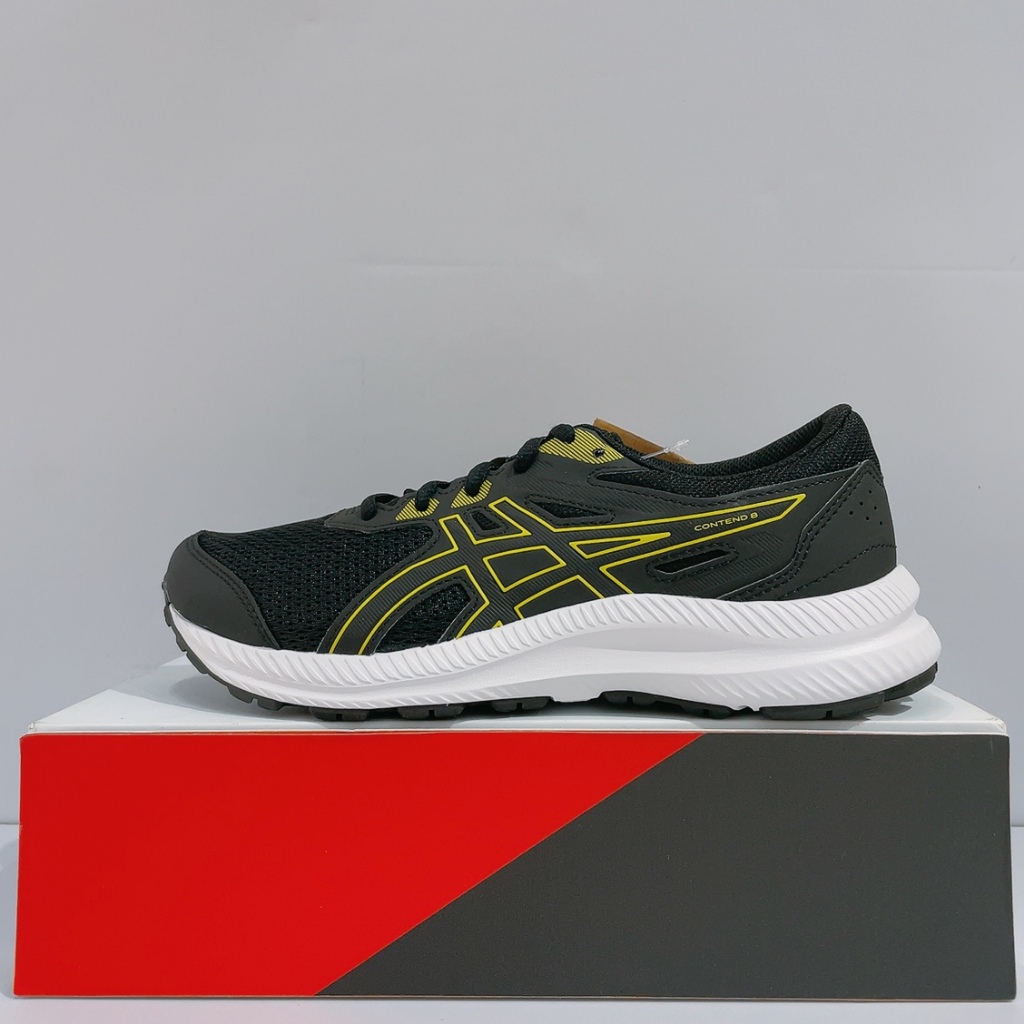 ASICS GEL-CONTEND 8 GS 女生 黑色 舒適 透氣 輕量 運動 慢跑鞋 1014A259-009