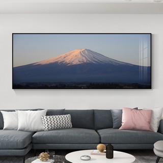 【千尋】日本富士山掛畫 日式櫻花風景裝飾畫 橫版客廳床頭壁畫 餐廳房間牆畫 日式藝術畫 玄關風景畫