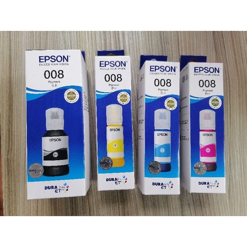 EPSON 008 原廠盒裝墨水 L6490 /L15160 一組4色～！