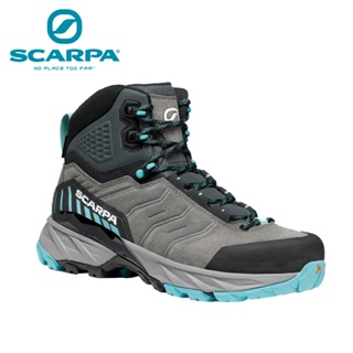 【SCARPA】原廠貨 女 RUSH TRK GTX 中筒 防水登山鞋/郊山鞋/百岳 中灰/水藍