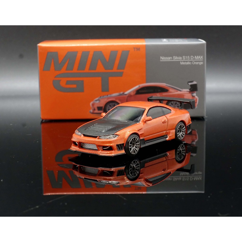 【MASH】最後一台  Mini GT 1/64 Nissan S15 D-Max orange #581 右駕