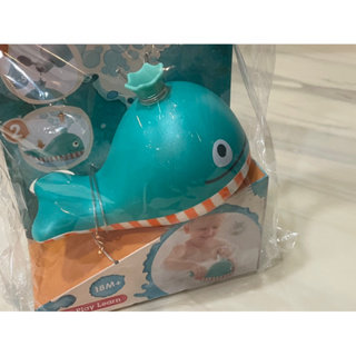 全新轉賣 德國Hape 大頭鯨魚吹泡泡 洗澡玩具 戲水玩具