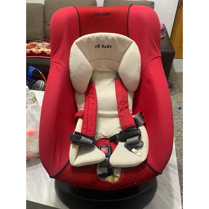 二手 OK BABY 0-4歲汽車安全座椅 貝殼式汽座 平躺型汽座