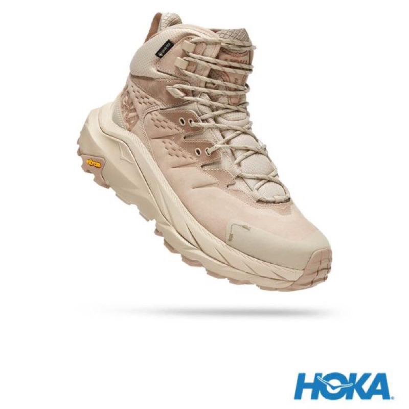 HOKA Kaha 2 Goretex 防水 男女同款登山鞋 牛津卡其/沙丘黃