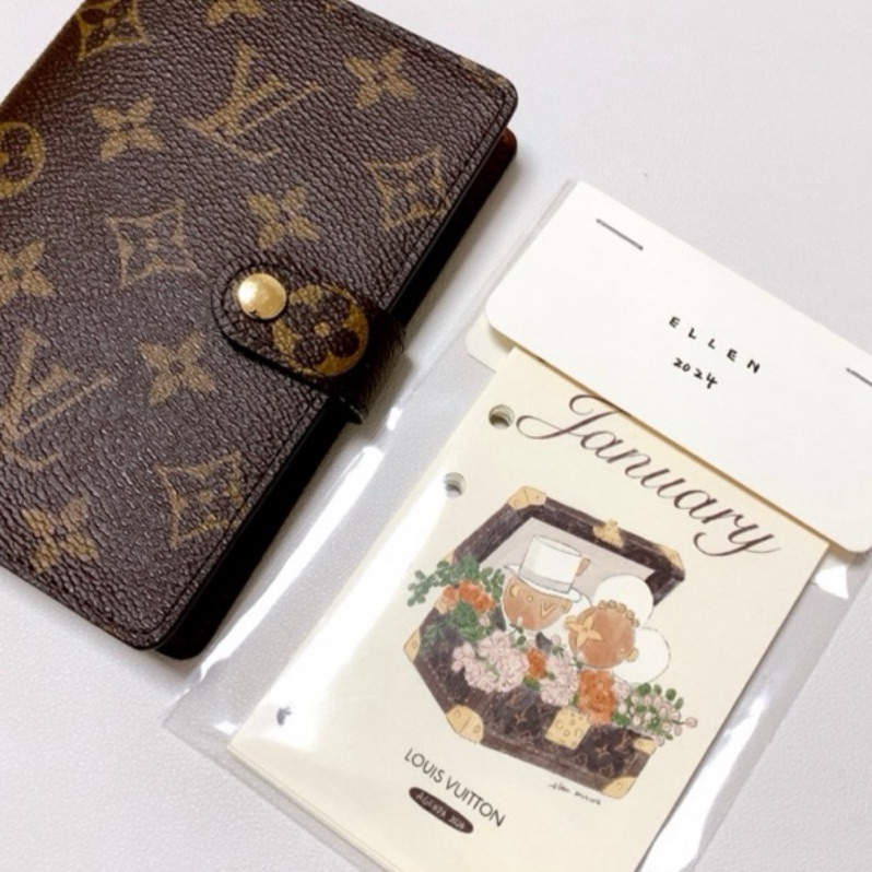 (現/預)2025通用手工月份分隔頁 chanel celine lv  二創活頁 lv記事本 手帳 a6 a7