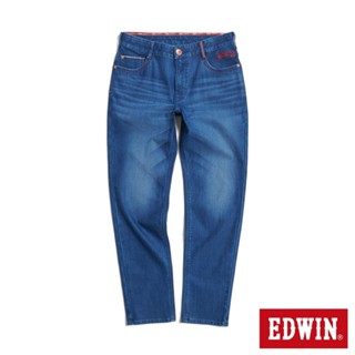EDWIN 男款 加大碼 東京紅360°迦績彈力中日中直筒牛仔褲(拔洗藍)