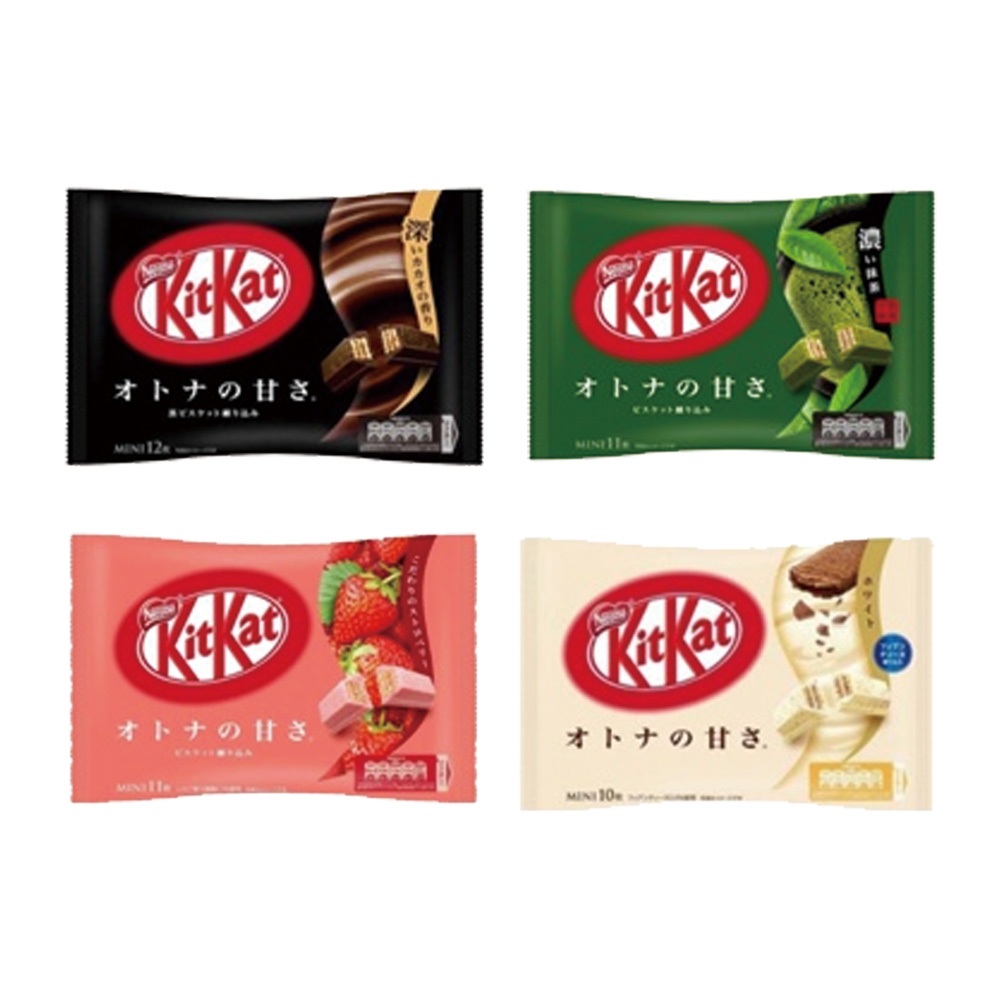 【餅之鋪】日本   Nestle KitKat 黑可可 濃厚抹茶玉 草莓可可 白可可 玉米夾心餅