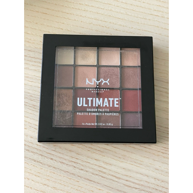 （9成新）美拉德 焙茶色系 NYX 16色眼影盤 Warm Neutrals