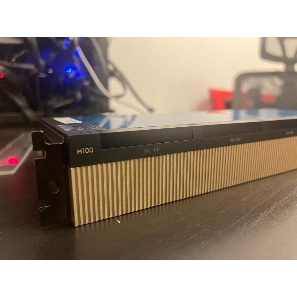 [老陳] NVIDIA H100 80 GB w/NVlink GPU (二手) 雙卡+NVlink*3 下單前請先聊聊