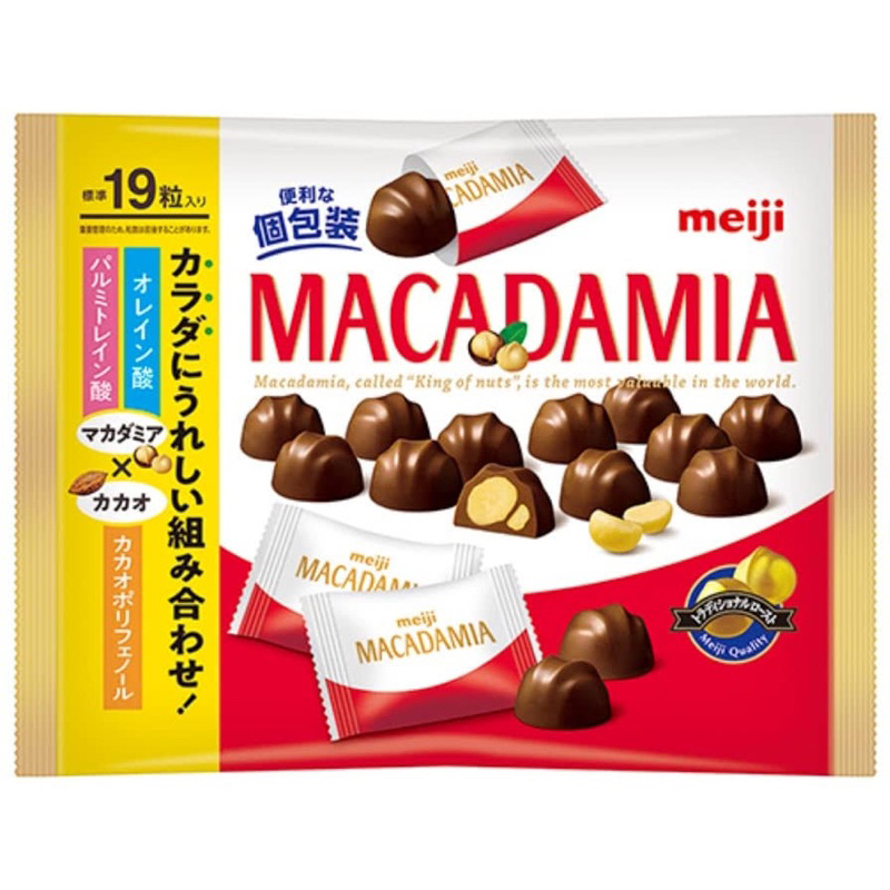 日本 明治 Meiji MACADAMIA 夏威夷豆巧克力 袋裝