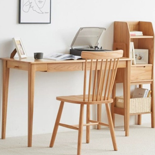 北歐風簡約實木溫莎椅靠背餐桌椅書桌椅化妝椅