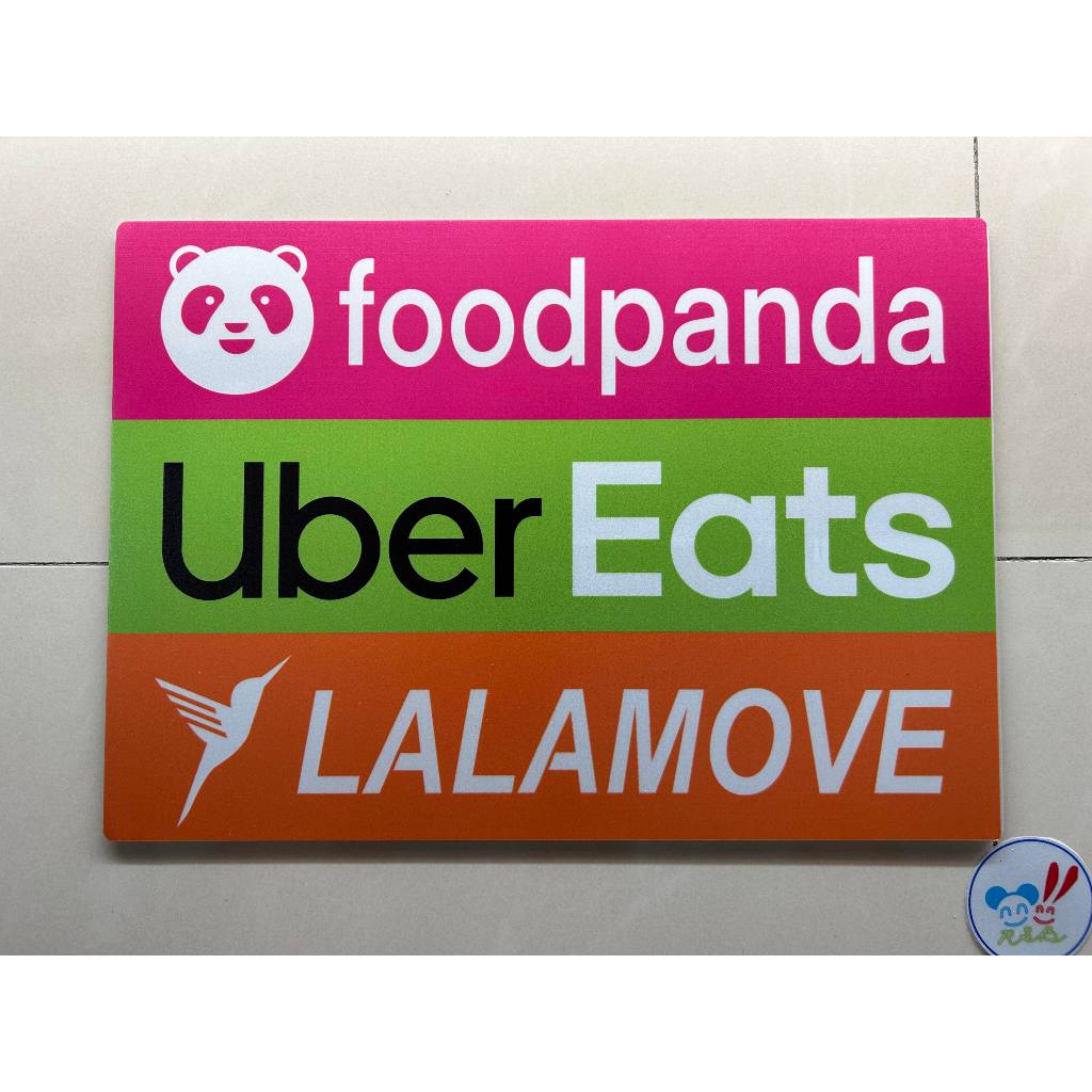 優步 熊貓 三開 外送 貼紙 反光 防曬 防水ubereats Uber Eats lalamove foodpanda