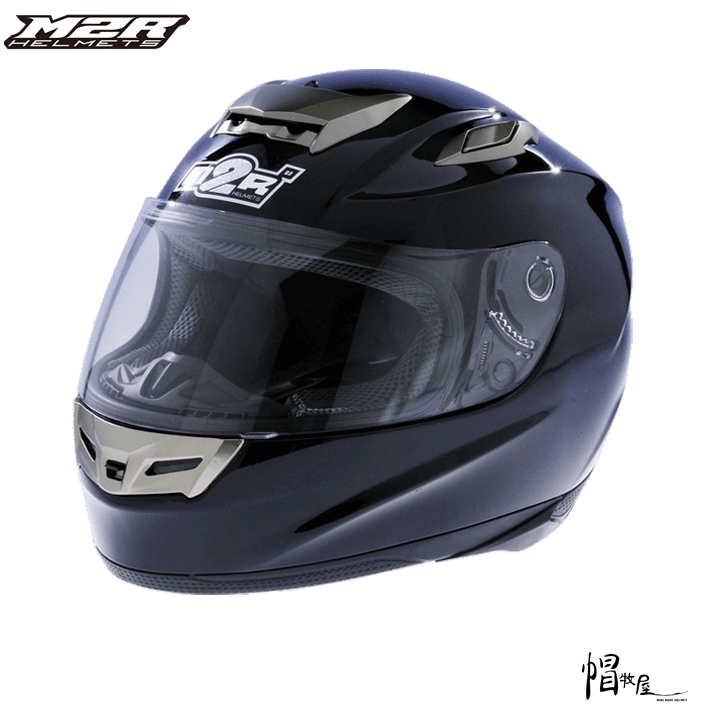 【帽牧屋】 M2R  F2-C F2C 素色 全罩 安全帽 眼睛溝設計 內襯全可拆 輕量  複合玻纖帽體 亮面黑