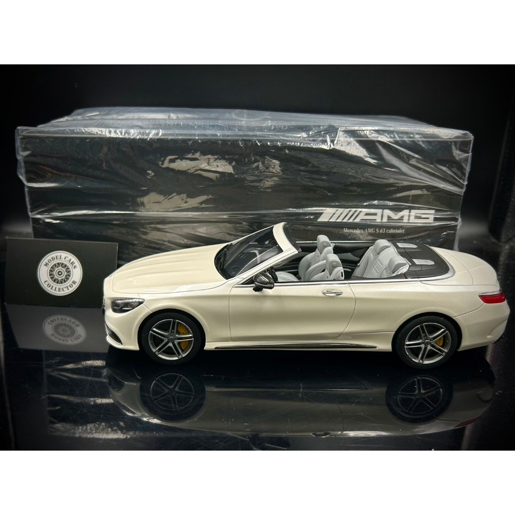 【收藏模人】原廠精品 GT Spirit Mercedes S63 AMG 鑽石白 1:18 1/18